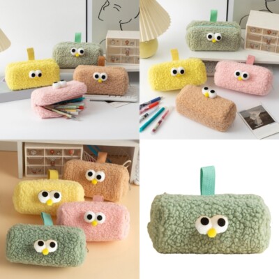 Furry Pencil Case Large Capacity Pencil Case Pen Bag Makeup Pouches for Student