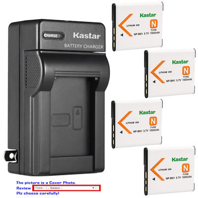 NP-BN1 BC-CSN Battery or Wall Charger for Sony Cyber-shot DSC-TX5 TX55 TX66 TX7