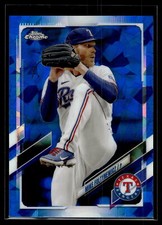 Mike Foltynewicz 2021 Topps Chrome Update Sapphire Edition Card #US275