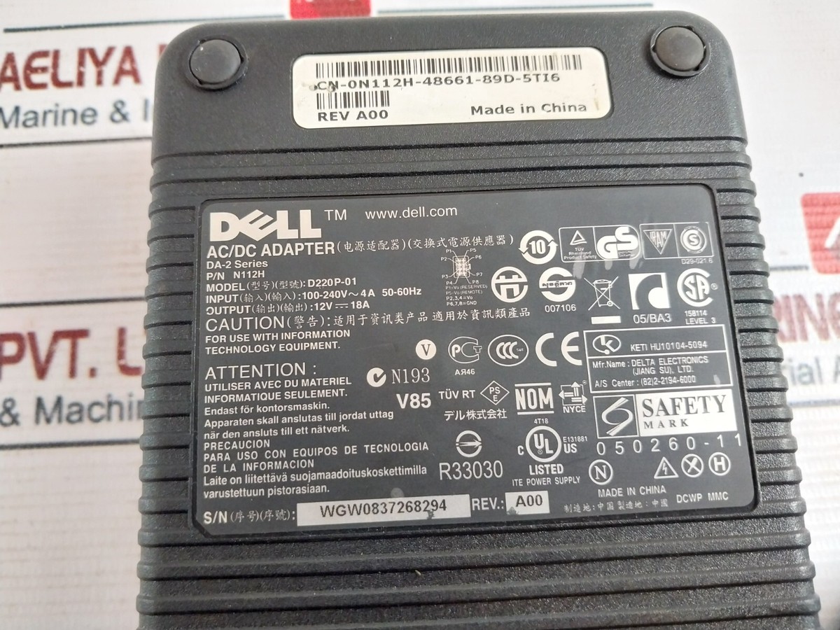 Dell Da-2 Series D220p-01 Mk394 Genuine PC Ac/dc Power Adapter