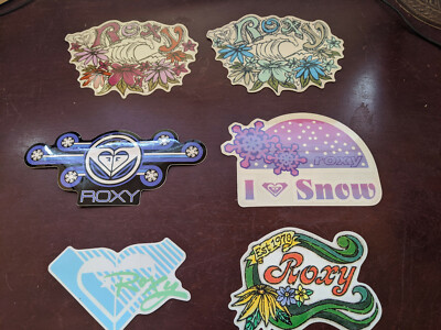 YOU CHOOSE 1 Roxy Sticker Decal Flower Snow Surf Swim Snowboard Snowflake 1970