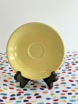 Fiestaware Yellow Demitasse Saucer Fiesta Retired Pale Yellow Demi Saucer  Only
