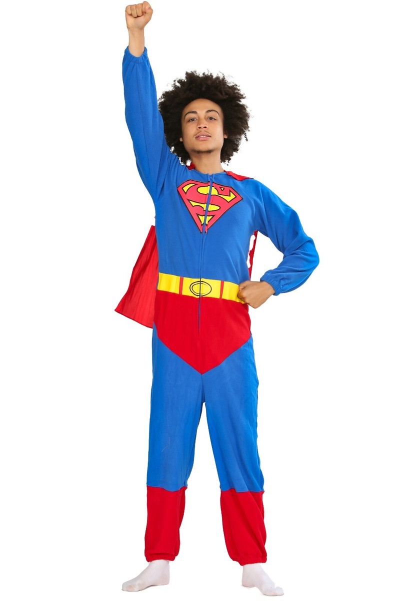 Mens Licenced Fancy Dress Costume Outfit Superman Funny Stag Do