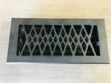 Iron Adjustable Floor Vent Register Ornate Vintage Design 4" X 10" Diffusor Home