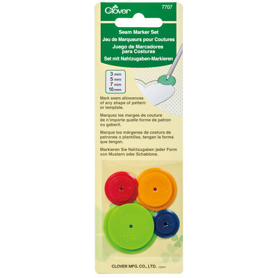 Clover Seam Marker Set - Sewing - Needlework - Haberdashery - 4pk - CL7707