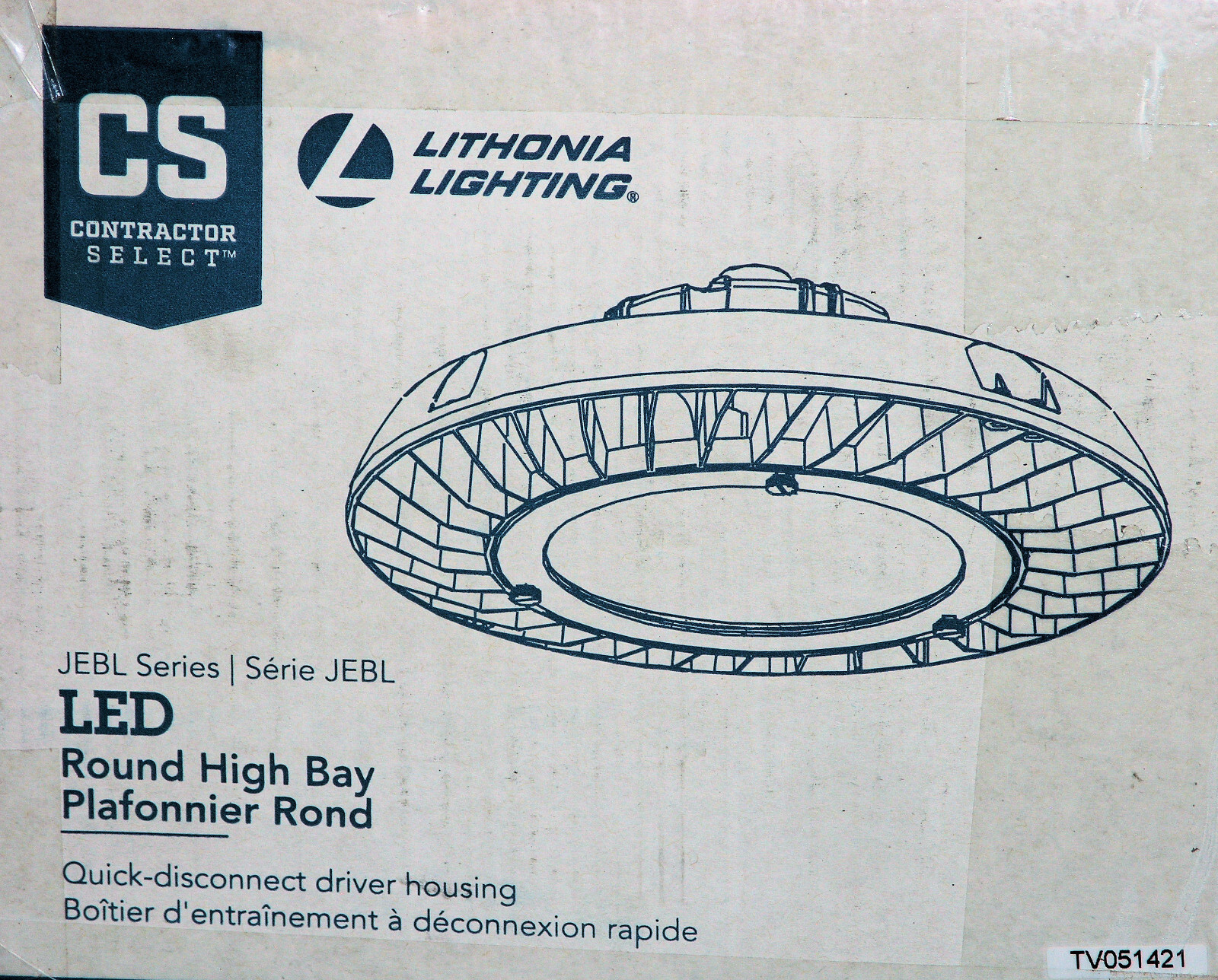 Lithonia Lighting 12L 50K 80CRI WH JEBL LED High Bay 5000k 136 watts