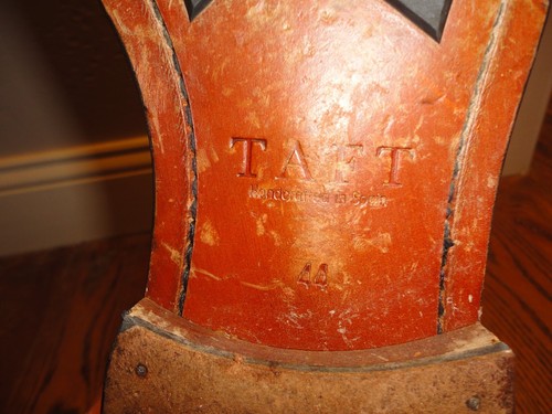 TAFT "The Jack" Black and Gold Leather Tip Boots Size 44 (US 11) - Picture 7 of 8