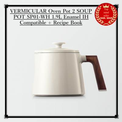 VERMICULAR Oven Pot 2 SOUP POT SP01-WH 1.9L Enamel IH Compatible +