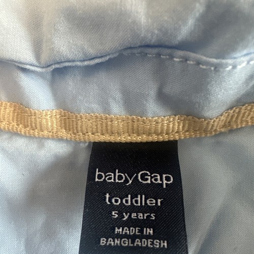Gap Boys 5 Shorts Top Outfit Blue Button Down Short Sleeve Tan Shorts - Picture 2 of 7