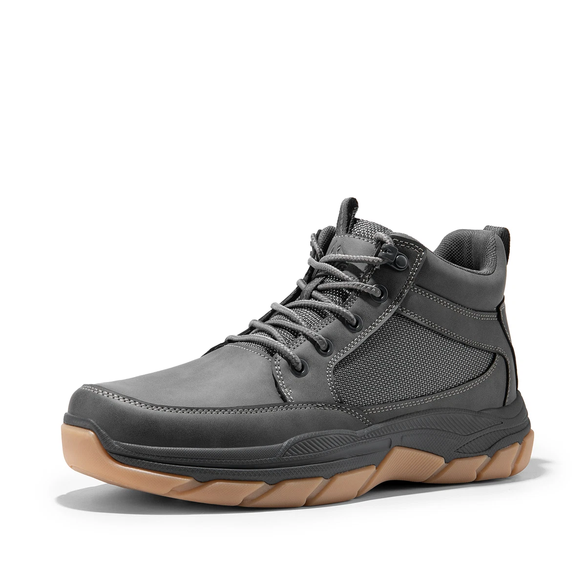 Men Chukka Boots High Top Lace-Up Boots Grey Black Size 13 Austin Cap Toe Chukka Boot | Vance Footwear main image 2