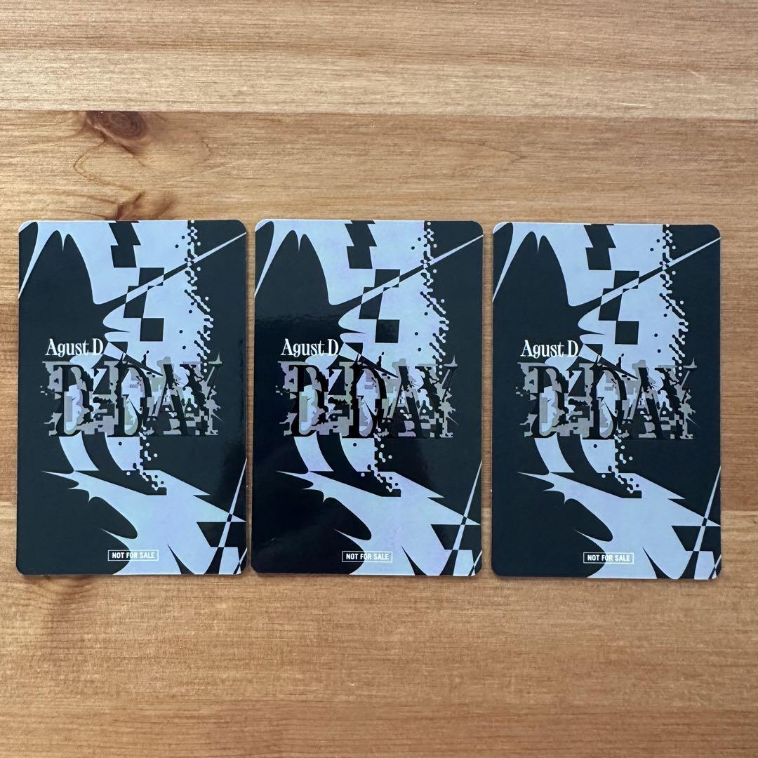 SUGA AgustD D-DAY JAPAN FC Lucky Draw Official Photocard