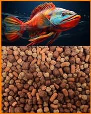 GOURMET FLOATING & SINKING LARGE MIX,Cichlids,Carnivore,Spirulina,Krill,ABF91