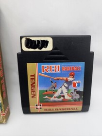 VTG RBI Baseball - Authentic Nintendo NES Cartridge In Box - Tested & Works!