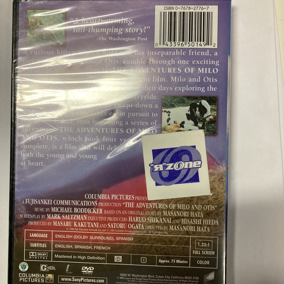 The Adventures of Milo and Otis (DVD, 1989) 43396501492| eBay