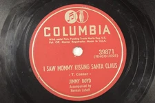 Jimmy Boyd - 78 RPM Columbia - I Saw Mommy Kissing Santa Claus L34