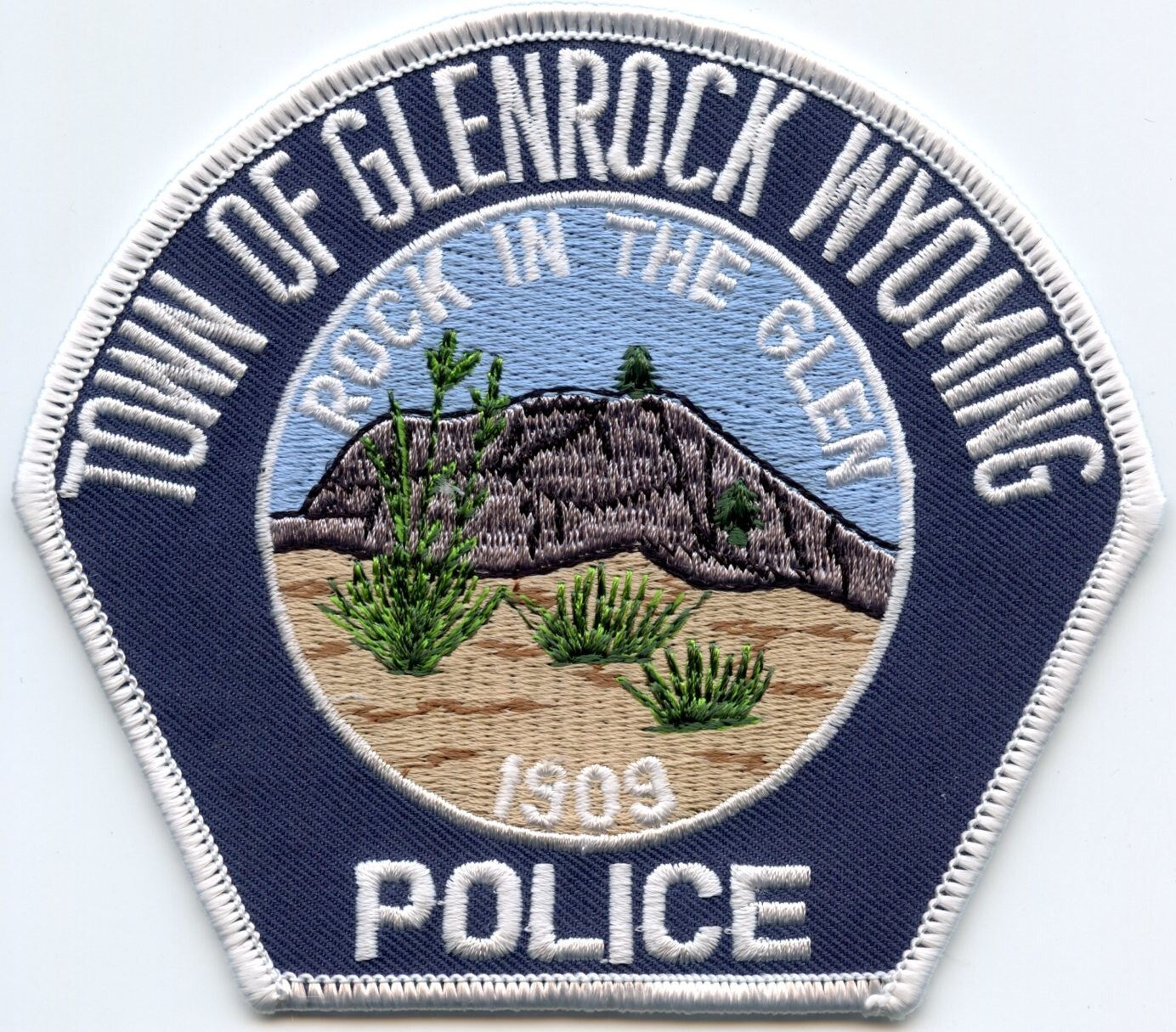 GLENROCK WYOMING Rock In The Glen POLICE PATCH eBay