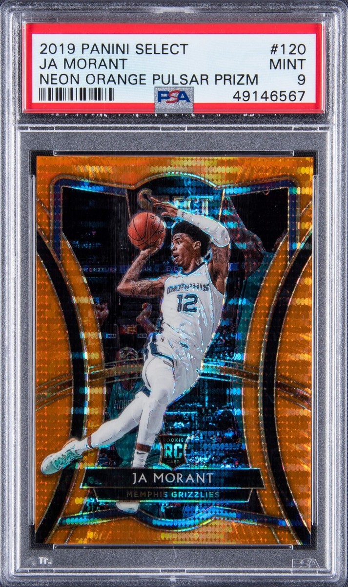 2019 Panini Select Ja Morant RC X/13 Neon Orange Pulsar Prizm #120