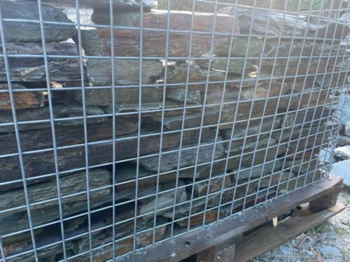 Natural Gabion Facing Stone/Garden Walling-Cornish slate- buy direct from quarry - Picture 3 of 10