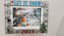 MULUMU 2024 Picture Frame 5x7 Metal Christmas...
