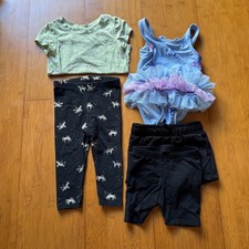 Cat  Jack little girls clothing bundle 18 months pants shirt shorts bikini