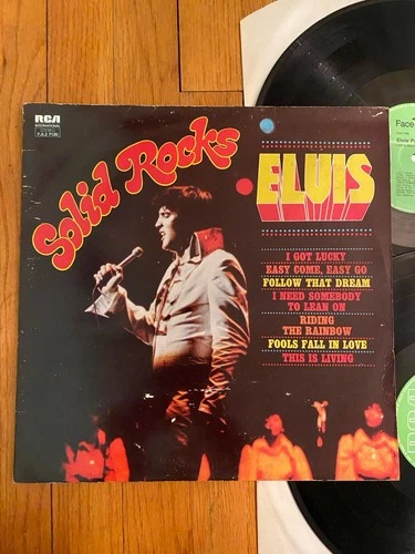 ELVIS PRESLEY ELVIS SOLID ROCKS NM DOUBLE LP ORIG. FRANCE PRESSING FREE SHIP