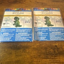 New Inflatable Decor Trex 23.5 in Tall Inflated 2 pack