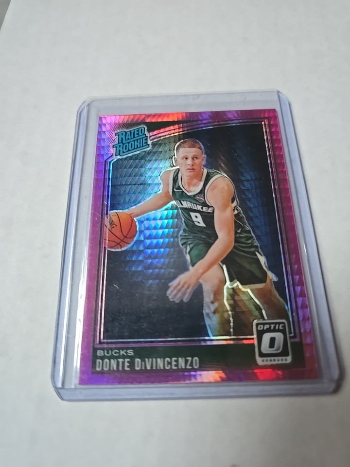 2018-19 Panini Optic - Rated Rookie Donte DiVincenzo #164 Pink Hyper Prizm (RC)