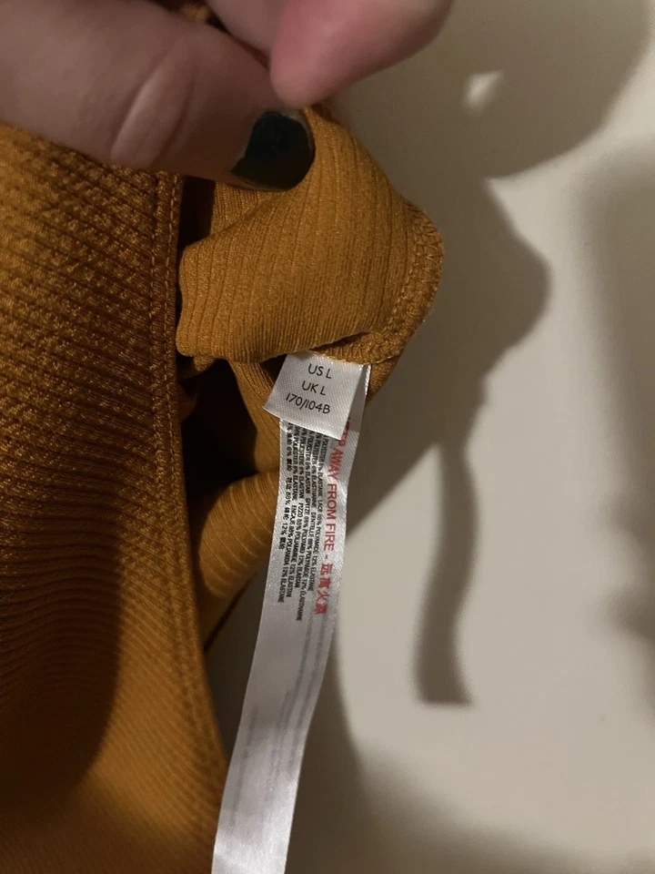 Burnt orange lace free people intimates bodysuit size large #freepeople - Image 4 of 4