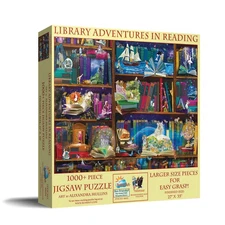 SunsOut Library Adventures in Reading 1000 pc Large Pieces Jigsaw Puzzle