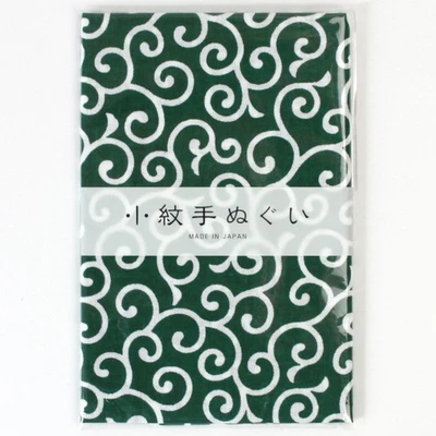 Tenugui Karakusa, grün, traditionelles japanisches Handtuch - Bild 1 von 3