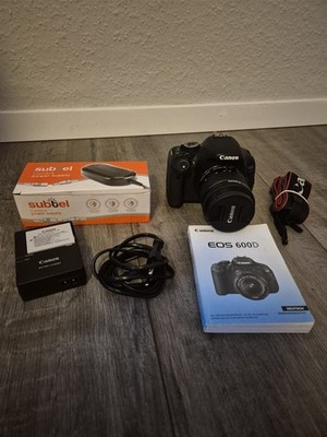 Canon EOS 600D / EOS Rebel T3i 18.0MP Digitalkamera - Schwarz (Kit mit EF-S...