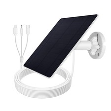 Outdoor Solar Panel for Ring Spotlight Camera Security Cam Battery Charger