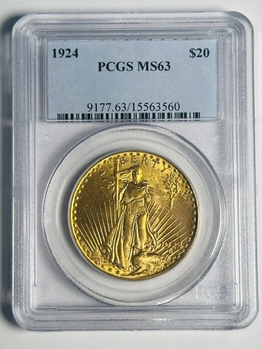 1924 P Double Eagles Saint Gaudens PCGS MS-63