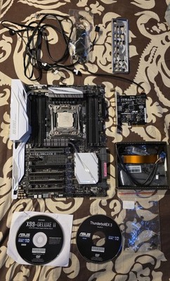 ASUS X99-DELUXE II + I7 6850k + ACCESSORIES (NO RAM)