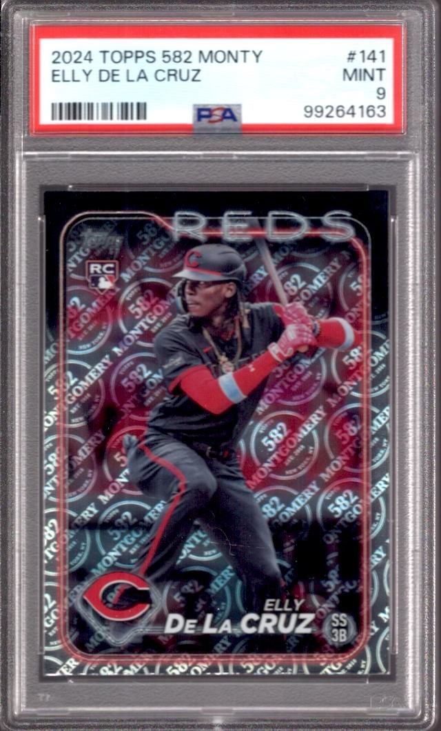 ELLY De La CRUZ 2024 Topps Series 1 582 Montgomery Foil #141 PSA 9 Rookie RC