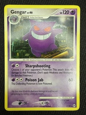 Gengar 17/99 Platinum Arceus Non Holo Pokemon 2009 | eBay