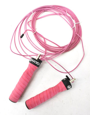 WOD Nation Attack Speed Jump Rope Pink Adjustable 2 Cables 11' Cords Set