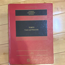 Torts: Cases and Materials, Aspen Hardcover, ...