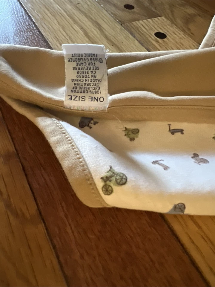 Gymboree Marrón Bicicletas Vagones Bebé Manta De Colección Y2K Foto 3 de 4