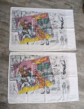 Vtg 1994 Marvel Comics X-Men X Force Standard Pillow Case Set Of 2 Rare USA Made