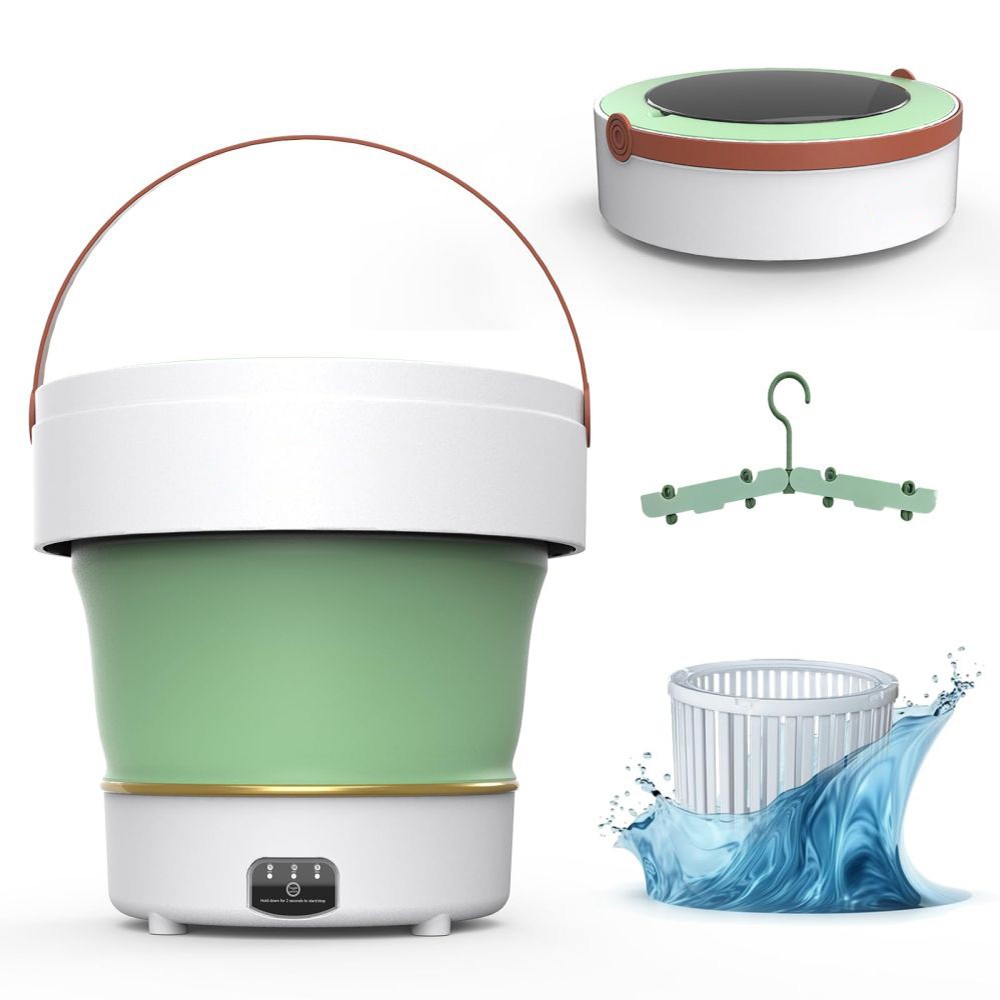 9Litre Portable Mini Washing Foldable Machine for Round Body Baby Clothes Pet