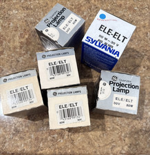 6 Projector Projection Lamp Bulb GE  Sylvania ELE/ ELT 80W 30V New Old Stock