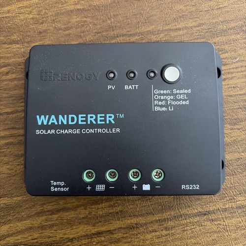 Renogy Wanderer 30A Solar Charge Controller 12V PWM CTRL-WND30-LI Open Box