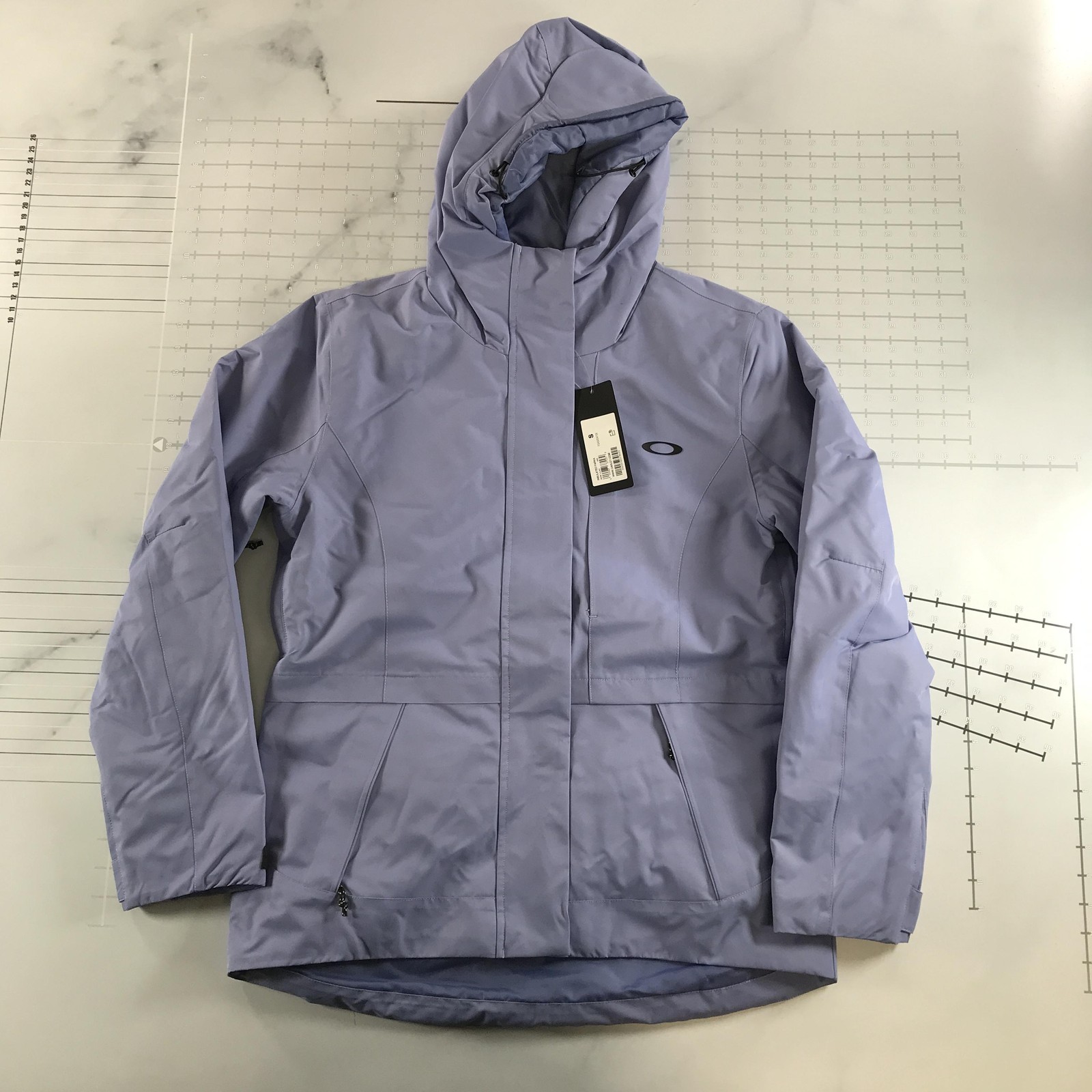 Oakley Coat Womens Small Purple Insulated Hooded Winter Ski 