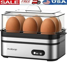 Multi Functional Egg Cooker Poacher Boiler Steamer Easy Clean Kitchen Appliance