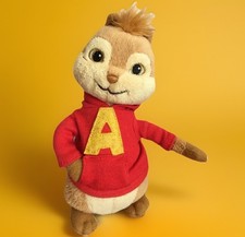 TY Beanie Babies Alvin Chipmunk Beanbag Retired 7" Plush Red Hoodie Collectible