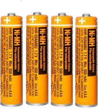 4 Pack NI-MH Rechargeable AAA Batteries 1.2V 550Mah HHR-55AAABU AAA Battery for