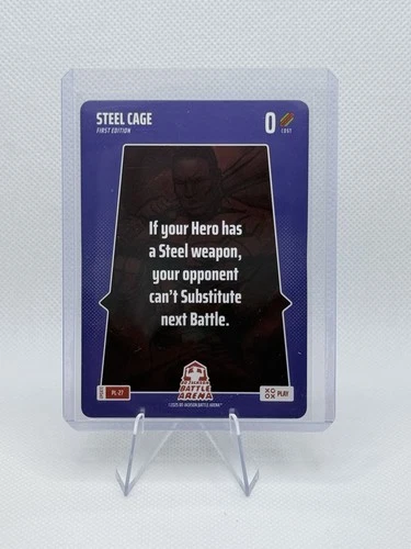 Steel Cage 2025 Bo Jackson Battle Arena Alpha Update Play Card SP #PL-27