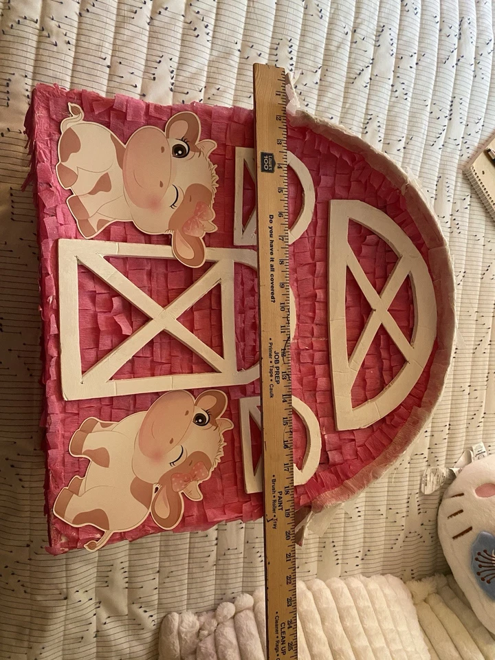 Piñata de corral grande, suministros para fiestas de cumpleaños de animales de granja, 18 x 21,5 x 13 pulgadas Foto 4 de 4