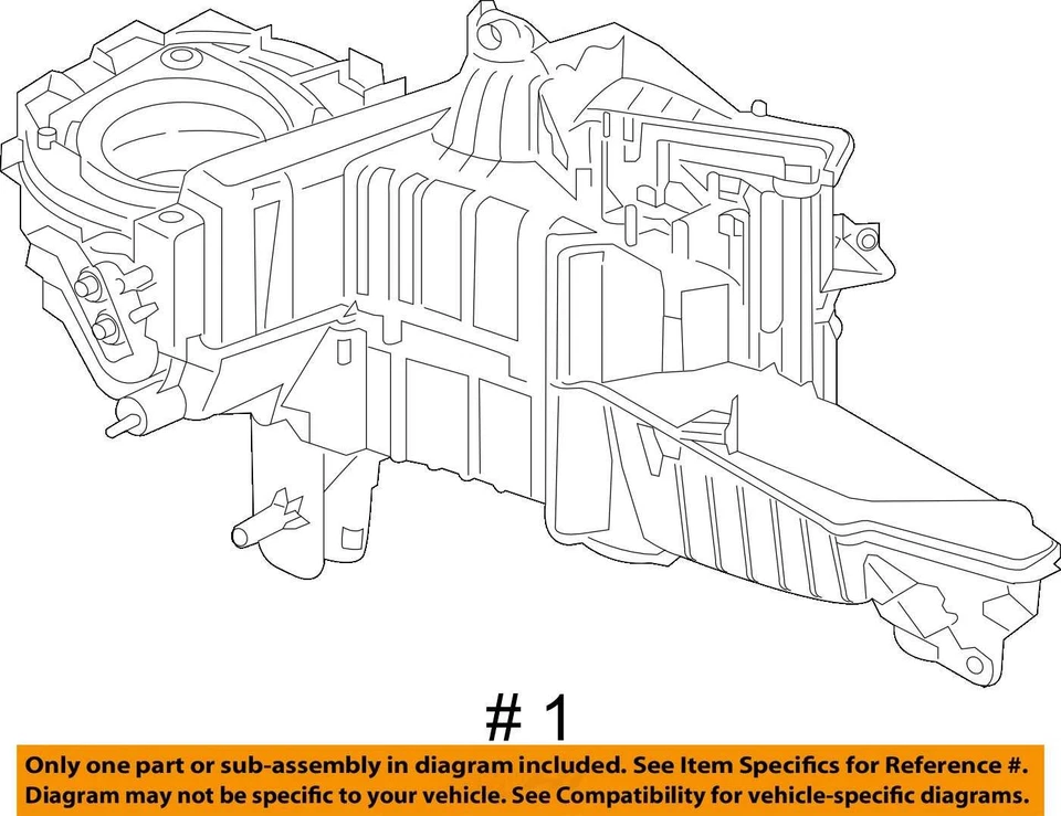 Ford Expedition 2018-2024 3,5 L climatización delantera aire acondicionado calefacción evaporación soplador carcasa del motor Foto 4 de 4